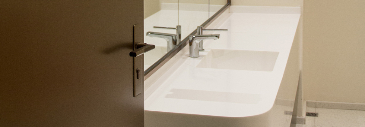 Solid surface used in shopping mall project