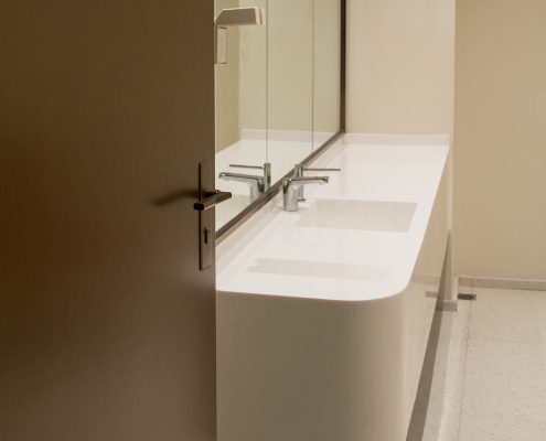 Solid surface used in shopping mall project