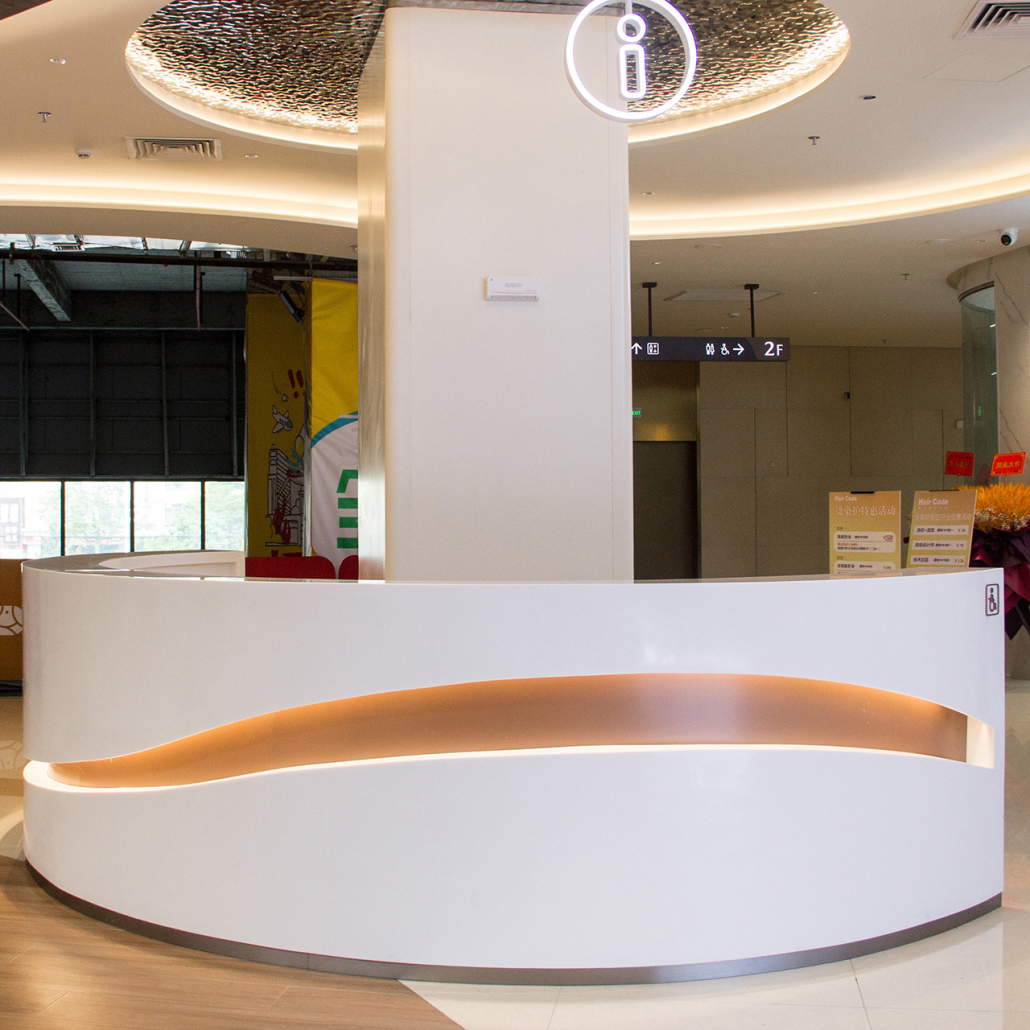 Solid surface Reception desk